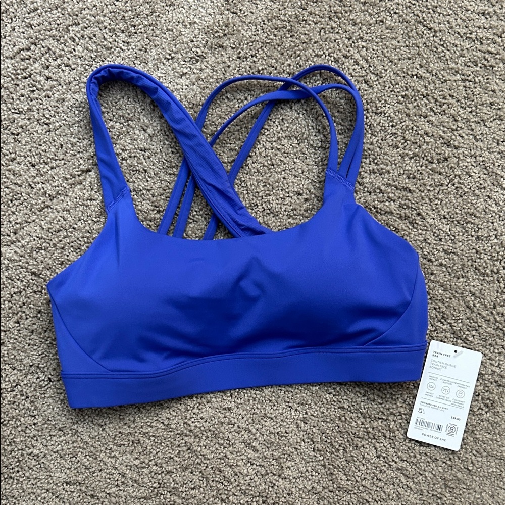 Athleta Borealis Train Free Strappy Sports Bra